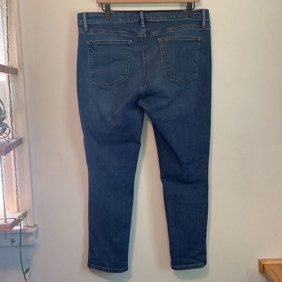 LOFT Medium Wash High Rise Skinny Jeans Size 32 / 14 - Picture 4 of 9